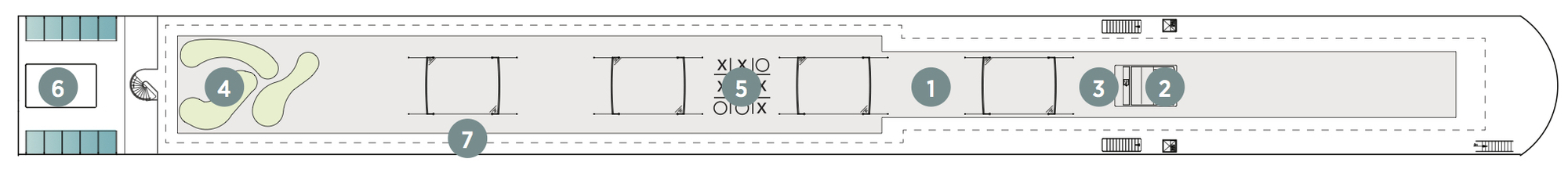 Sun Deck plan